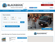 Tablet Screenshot of blackbooktraveler.com